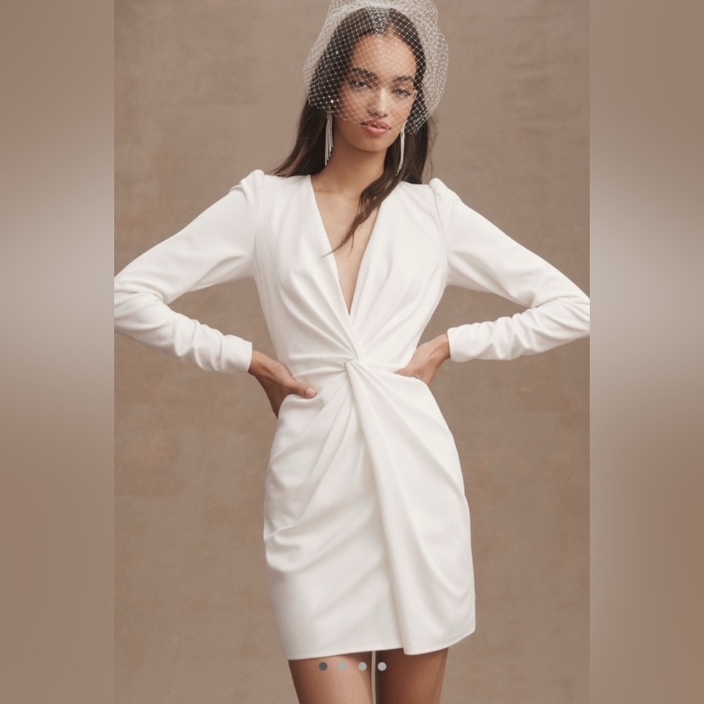 Tadashi Shoji Long-Sleeve Mini Dress